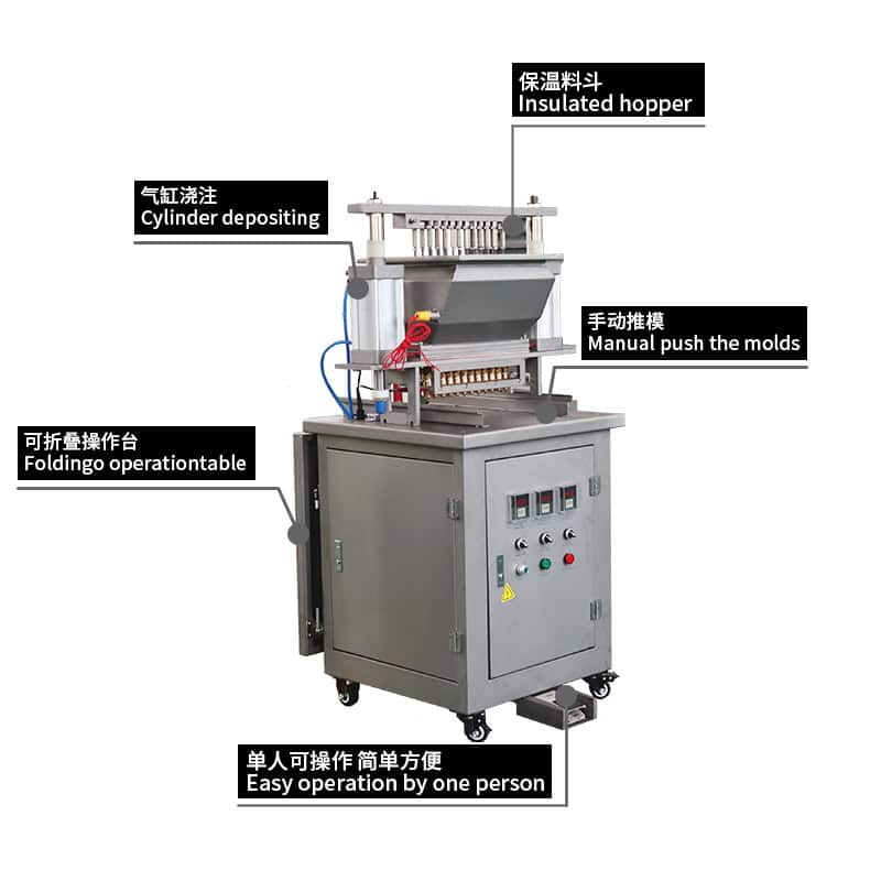 QH-20 small Candy Deposit: Cylinder/Servo; Cavity PCS: ±20; 50x50x150 Size(cm) 3 qh20
