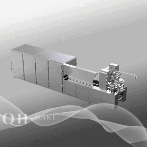 80 Automatic Gummy Candy Production Line: 40,000 gummies/h 5-8PH Cooling unit 200pcs of mold inside machine